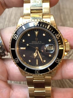 Rolex 16808 gold Submariner "Nipple dial" (SOLD)